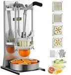 VEVOR Kartoffelschneider Pommes Frites Schneider 1/4 + 0,95cm + 6 Keile,
