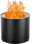 VEVOR Rauchfreier Feuerstellenofen, Lagerfeuer, H: 32 cm x D: 38 cm, Holzkamine...