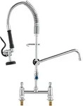VEVOR Kommerzielle K&uuml;chenarmatur Wasserhahn mit Ausziehbarer Vorsp&uuml;lbrause,...