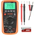 VEVOR Digitalmultimeter, 4000-Count TRMS DC/AC Voltmeter Stromtester,