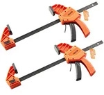 VEVOR Stangenklemmen f&uuml;r Holzbearbeitung 2 Stk. 30,48 cm &Ouml;ffnung, Quick-Grip