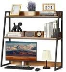 VEVOR Schreibtisch B&uuml;cherregal 2-stufiger Organizer (95 x 32 x 90 cm)...
