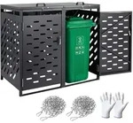 VEVOR M&uuml;lltonnenbox, 2x 240 L M&uuml;lltonnenhaus, M&uuml;llcontainer,