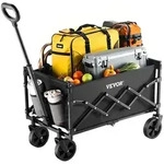 VEVOR Bollerwagen 66x45x46 cm, 102 kg faltbarer Transportwagen mit...