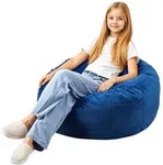 VEVOR runder Sitzsack Sitzkissen Bean Bag Gaming (89 x 89 x 56 cm) mit abnehmbarem &