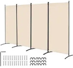 VEVOR Raumteiler 4 Paneele Paravent 3464 x 1840 x 520 mm, faltbarer Sichtschutz...