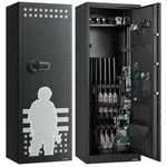 VEVOR Gewehrschrank Langwaffenschrank f&uuml;r 10-12 Gewehre, Gewehrtresor mit 4