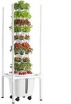 VEVOR Hydroponischer Turm 45 Pods, Hydrotower 9 Ebenen, Hydroponik-Anbausystem...