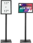 VEVOR Informationsst&auml;nder mit Metallsockel 420 x 297 mm Infost&auml;nder...