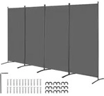 VEVOR Raumteiler 4 Paneele Paravent 3464 x 1840 x 520 mm, faltbarer Sichtschutz...