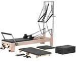 VEVOR Pilates Reformer Maschine aus Gummibaumholz f&uuml;r Fitnessstudio,