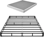 VEVOR Boxspringbettgestell (Queen-Size) mit Waschbarem Stoffbezug, Metallrahmen...