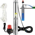 VEVOR 88 mm Tiefbrunnenpumpe 750W Brunnenpumpe 105L/min Tauchpumpe max....