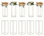 VEVOR 10er-Set Blumenhocker Eckig 28x28x80cm Blumenst&auml;nder Eisen Beistelltisch