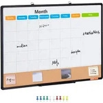VEVOR 36" x 24" Monatskalender-Whiteboard und Korktafel-Kombination mit