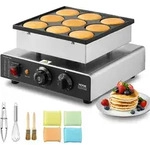 VEVOR Mini-Pfannkuchenmaker kommerzielle Dutch mini Pfannkuchen Maschine, 9...