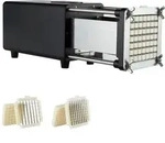 VEVOR Elektrischer Pommes Frites Schneider Kartoffelschneider mit 1/2 & 3/8 Zoll