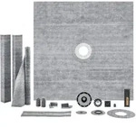 VEVOR Duschschwellen-Set, 1828 x 1828 mm Duschwannen-Set mit 50,8 mm