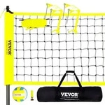 VEVOR Volleyballnetz H&ouml;henverstellbar Volleyballnetz Set, Tragbarer