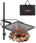 VEVOR Drehspie&szlig; Schwenkgrill Stahl 405 x 405 mm, Holzkohlegrill Tragbarer Grillrost
