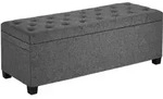 VEVOR Sitzhocker mit Stauraum 110 x 40 x 40 cm Fu&szlig;bank Aufbewahrungsbox bis 299,37