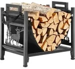 VEVOR Kaminholzregal 450x315x415 mm, Brennholzregal mit Segeltuchtr&auml;ger,