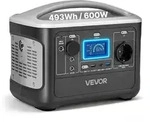 VEVOR Tragbare Powerstation, 600W Solargenerator, 493Wh LiFePO4-Akku-Backup mit...