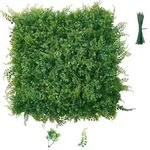 VEVOR K&uuml;nstliche Hecke 50x50 cm 12-tlg. Set, Pflanzenwand, PE-Sichtschutz,