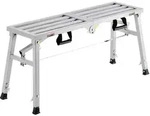 VEVOR Arbeitsplattform 500-740 mm, zusammenklappbare Trittleiter aus legiertem Stahl,