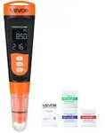 VEVOR pH-Meter, pH/EC/TDS Multiparameter-Messung, IP68 Wasserdichte Sonde,