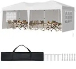 VEVOR Pavillon Faltpavillon, 5,9 x 2,96 x 2,65 m, Festzelt, Gartenzelt mit
