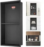 VEVOR Wandnische 10x33,02x63,5cm Duschnische Edelstahl Nische Doppellagig 100 %