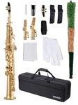 VEVOR Sopransaxophon, B-Dur, Messing-Saxophon-Anf&auml;ngerset mit Tragetasche,