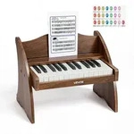 VEVOR Kinder-Keyboard, 25 Tasten, E-Piano, Holzklavier f&uuml;r Kinder ab 3 Jahren,