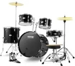 VEVOR Schlagzeug, 5-teilig, Drum in voller Gr&ouml;&szlig;e mit Bass-Toms, Snare,