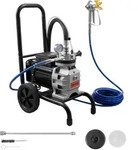 VEVOR Membran-Airless-Farbspritzger&auml;t 1100 W, Rollbares Farbspritzger&auml;t mit...