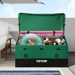 VEVOR 660L Auflagenbox Au&szlig;enbereich 155x63x75cm Gartenbox aus PE-Plane auf