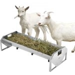 VEVOR Futtertrog Vieh, 114 x 49 x 28 cm, Futterraufe, robuste Heuraufe aus...
