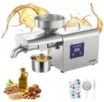 VEVOR Elektrische &Ouml;lpresse 3,75 kg/h, &Ouml;lm&uuml;hle 750 W, Automatische...