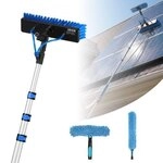 VEVOR Teleskop Waschb&uuml;rste f&uuml;r Solarpanel, Photovoltaik Reiniger inkl. 1,7-6m