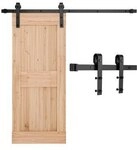 VEVOR Schiebet&uuml;rsystem 1,5 m Laufschiene, Schiebet&uuml;rbeschlag Tragkraft 150 kg,