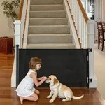 VEVOR Einziehbares Babygitter Hundegitter ausziehbar auf 143 cm (B) / 795 mm (H),