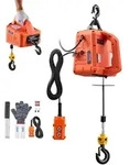 VEVOR Seilwinde Elektrisch 700 kg, 3-in-1 Hebezug 1500 W, Seilhebezug 7,6 m Hubh&ouml;he,