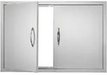 VEVOR Grill-Zugangst&uuml;r, 915 x 610 x 46 mm, Doppelte Au&szlig;enk&uuml;chent&uuml;r,