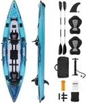 VEVOR Aufblasbares Kajak, 2-Personen-Freizeitkajak, 318 kg Tragkraft, auslauf- &