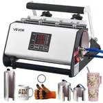 VEVOR Tassenpresse Becherdruckmaschine Mug Sublimationspresse 1183ml Wei&szlig;, inkl.