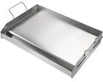 VEVOR Grillplatte 430 Edelstahl 58,7 x 39,5 x 9,9 cm - Universal Grillplatte 2...