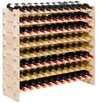 VEVOR stapelbares modulares Weinregal f&uuml;r 96 Flaschen, 8-st&ouml;ckig,...
