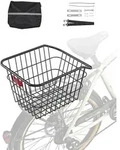 VEVOR Fahrradkorb f&uuml;r hinten 375x290x250mm, Hinterradkorb aus Metalldraht mit