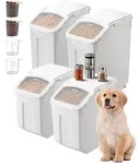 VEVOR Reis-Aufbewahrungsbeh&auml;lter Vorratsdosen Hundefutterspender 4 Stk. 2 x 15...